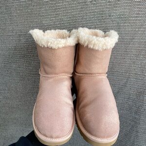 UGG ARIELLE SPARKLE ROSE GOLD SUEDE SHEEPSKIN